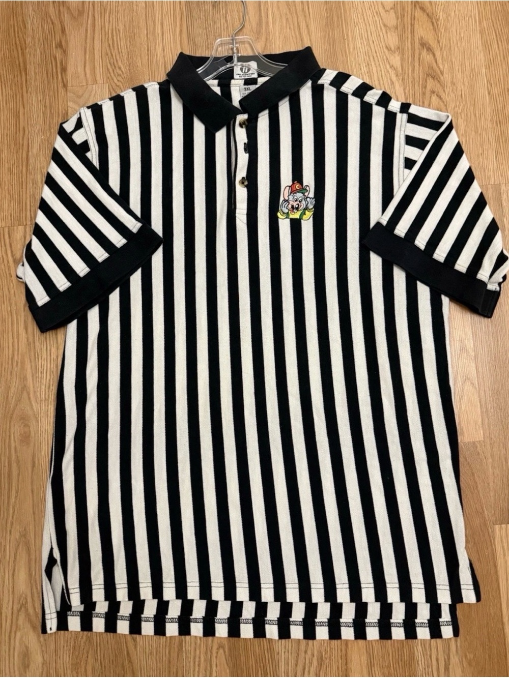 Vintage Chuck E Cheese 1990s Employee Game Room Polo Shirt Sz 3XL
